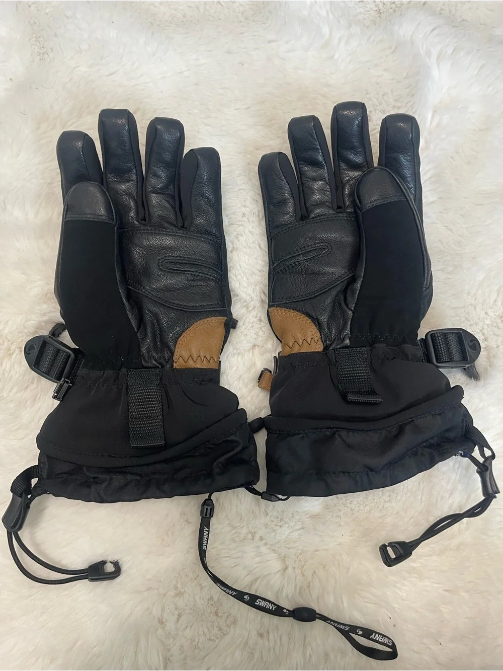 Swany Triplex Insulated Ski Glove in Black Size M